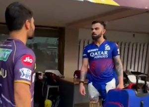 Kohli and Rinku Talking: Source- KKR