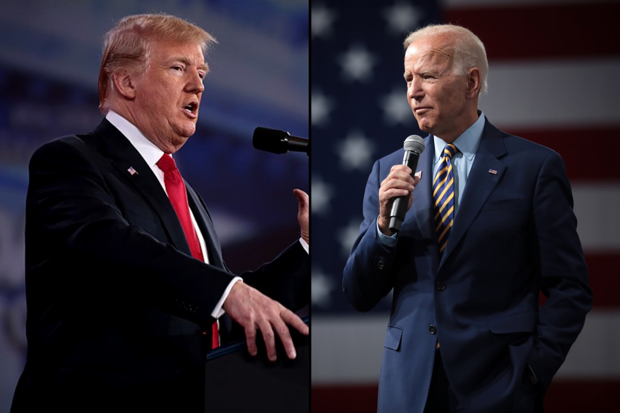 Trump and Biden Debate , Photo Credit : Emma Kaden , CC BY-SA 2.0