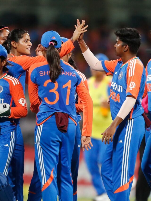 India Women's Cricket Team on ground.