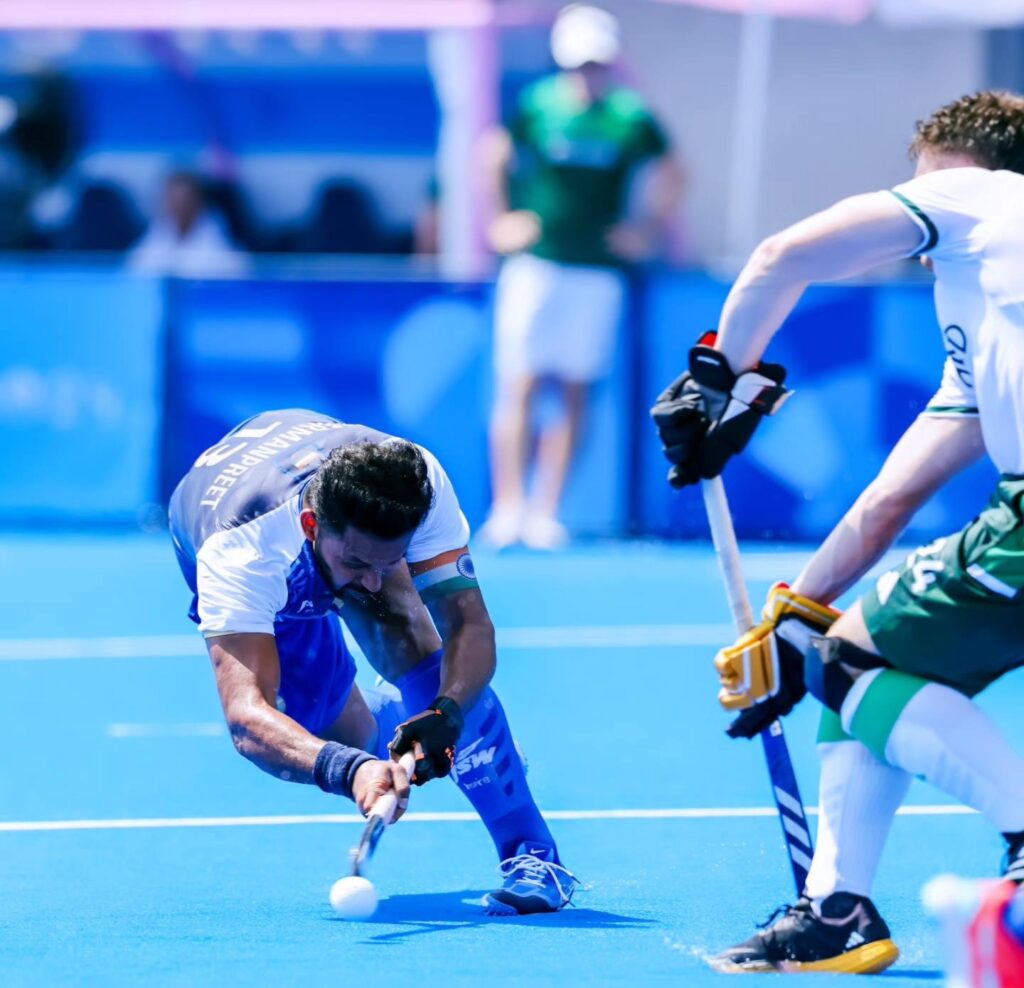 A brilliant team performance helped us earn those crucial 3 points in the group stage against Ireland today. Photo Credits : Hockey India(Facebook)