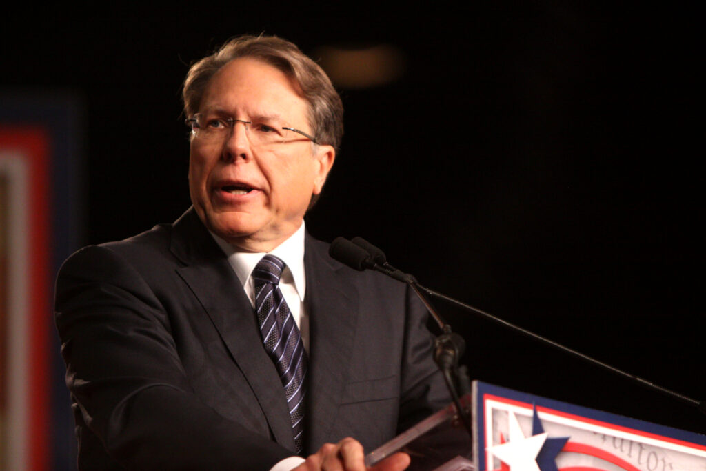 Wayne Lapierre at a Conference meeting in Orolando, Florida.