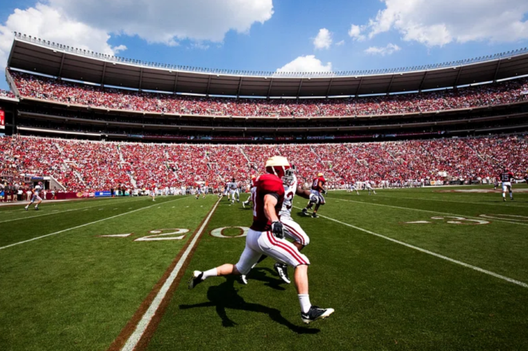 University of Alabama Football match. Original image from Carol M. Highsmith’s America, Library of Congress collection.