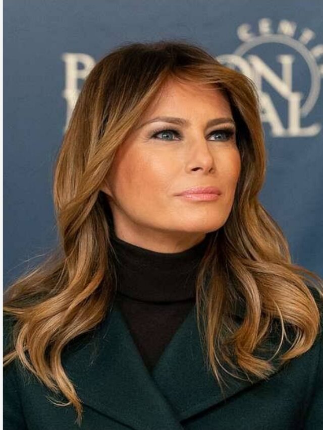 First Lady Melania Trump at Boston Medical Center.