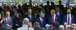 Kamala Harris and Donald Trump in 9/11 Memorial. Photo Source: Associated Press (YouTube)