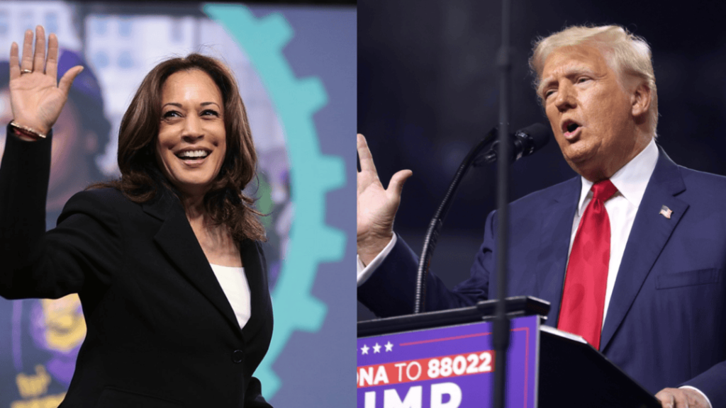 Kamala Harris and Donald Trump.