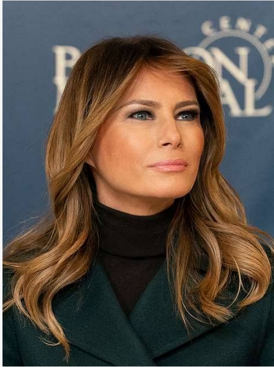 First Lady Melania Trump at Boston Medical Center.