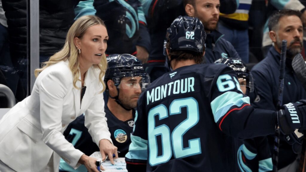 Jessica Campbell earned her way behind an NHL bench as the first woman to serve full-time as an assistant coach and makes history in the process