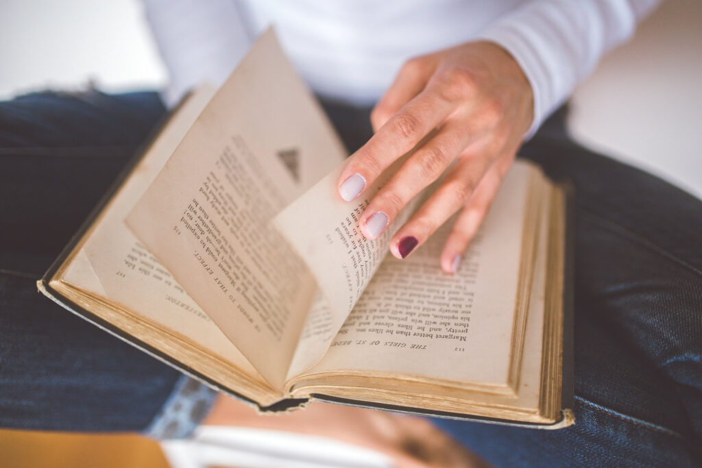 Student Reading a Book.