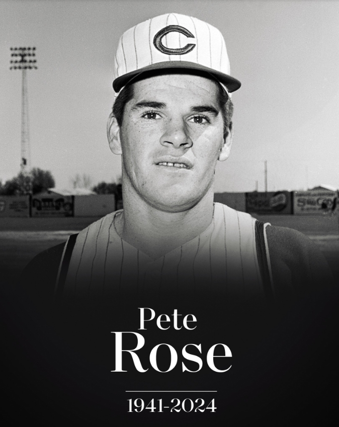 Major League Baseball extends its deepest condolences to Pete Rose's family, his friends across the game, and the fans of his hometown of Cincinnati, Philadelphia, Montreal and beyond who admired his greatness, grit and determination on the field of play. May he rest in peace.