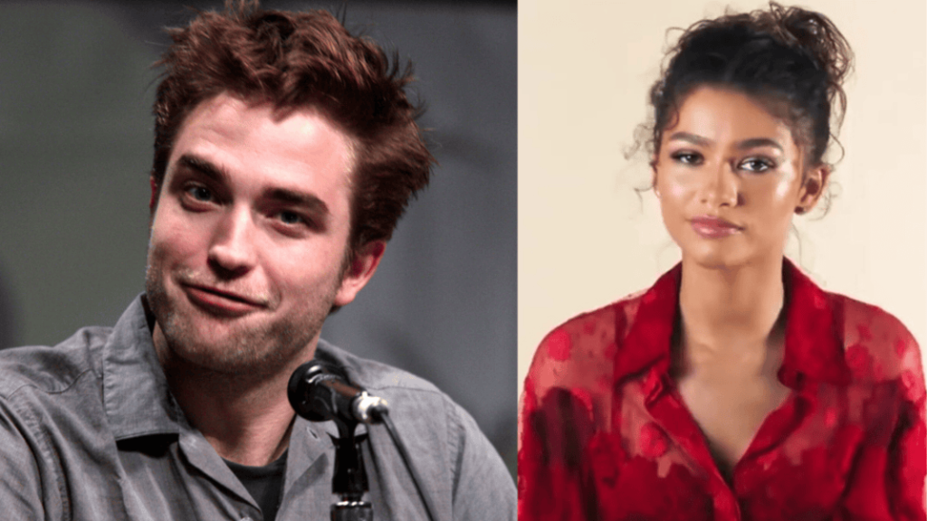 Left side: Robert Pattinson. Photo Source: Gage Skidmore (CC BY-SA 2.0), Right Side: Zendaya (CC BY 3.0)