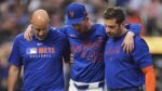 Griffin Canning leaves game with left ankle injury.