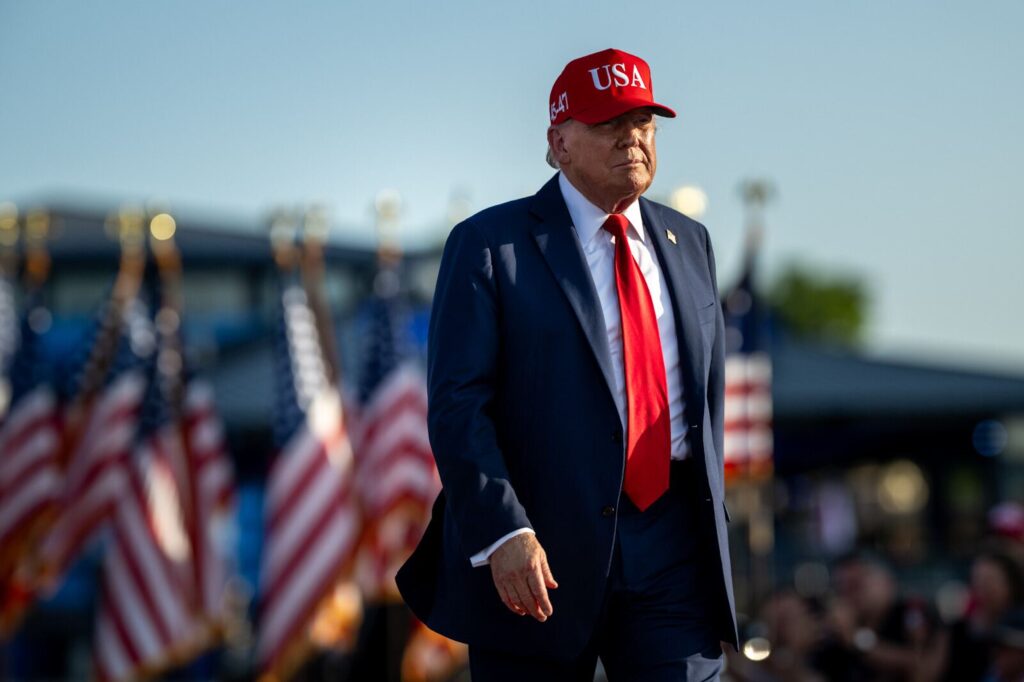 Donald Trump at the Salute to America celebration in Des Moines, Iowa. Photo Source: @WhiteHouse (X)