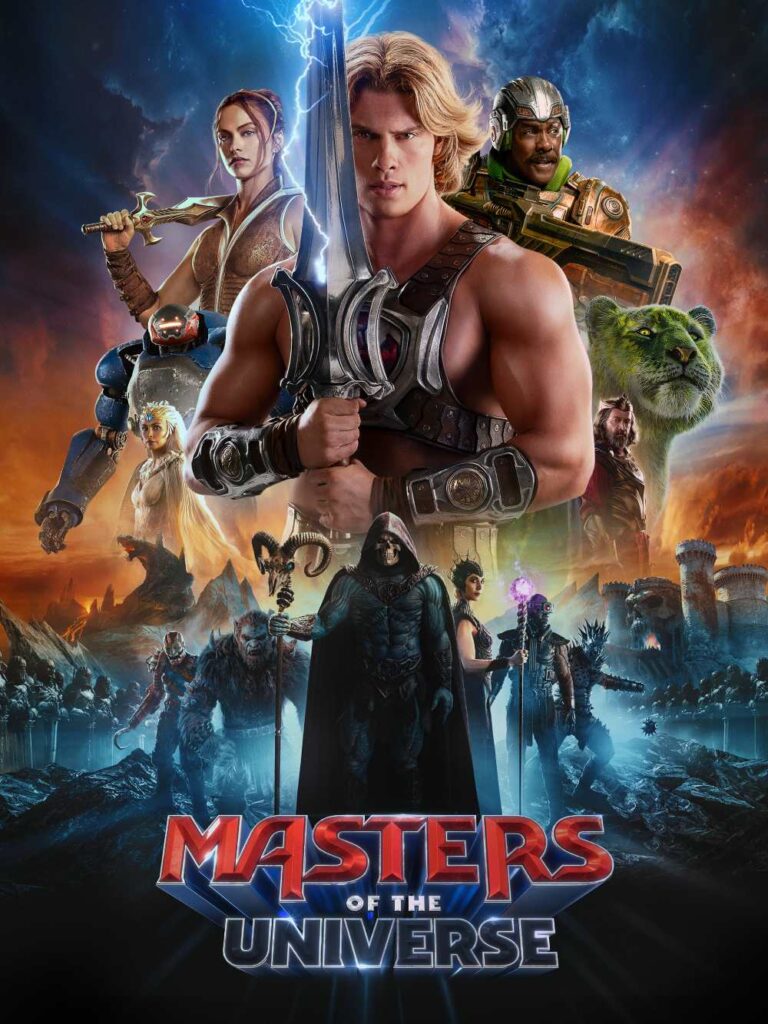 Poster for the 2026 film Masters of the Universe featuring Nicholas Galitzine as He-Man. License: © 2026 Amazon MGM Studios Content Services LLC
