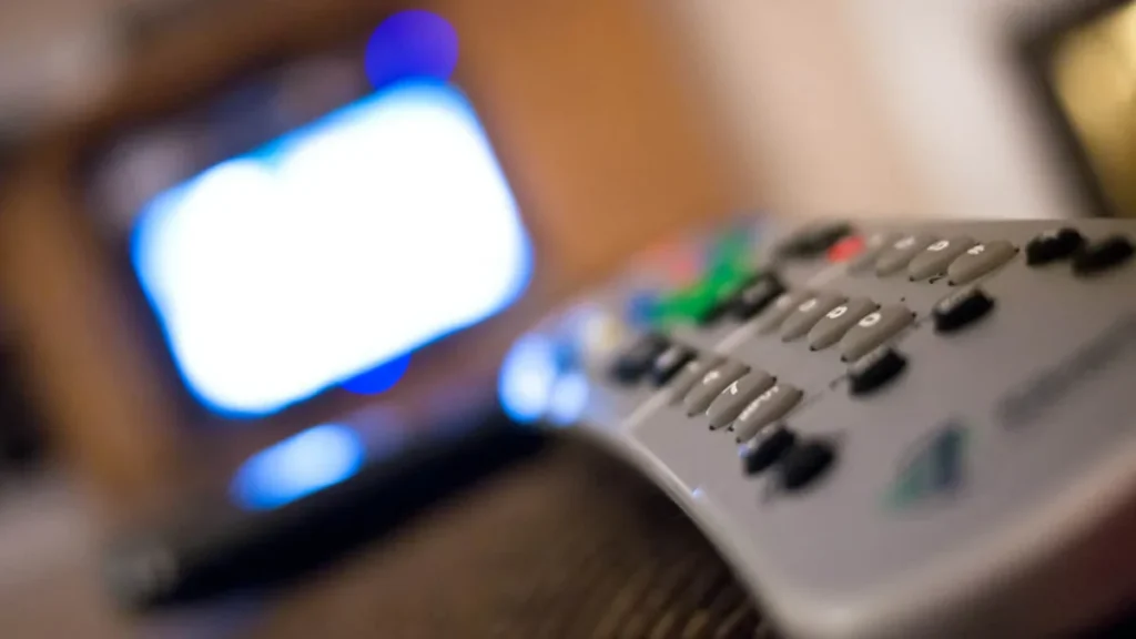 Television remote control used as streaming context