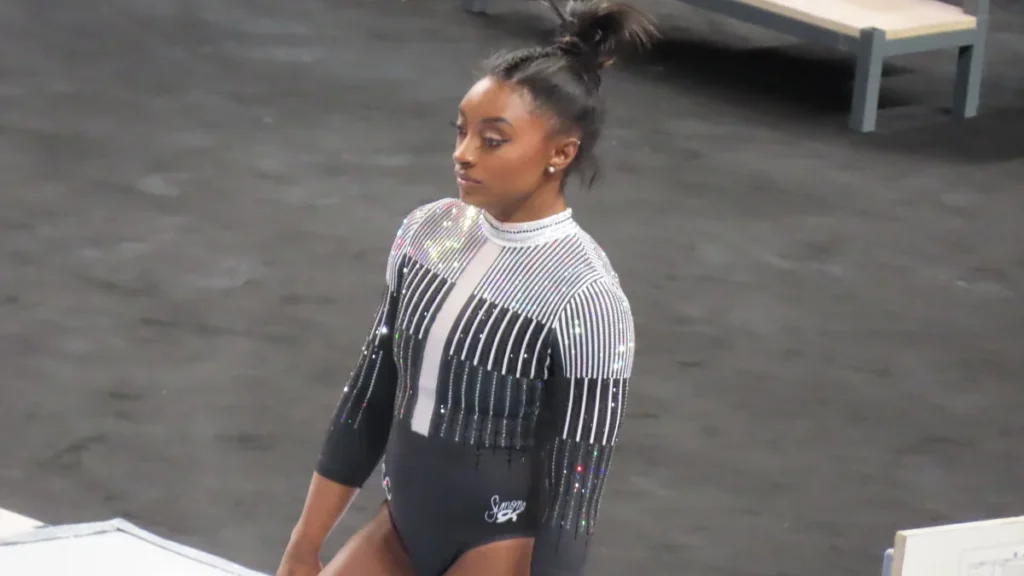 Gymnast Simone Biles pictured in 2024