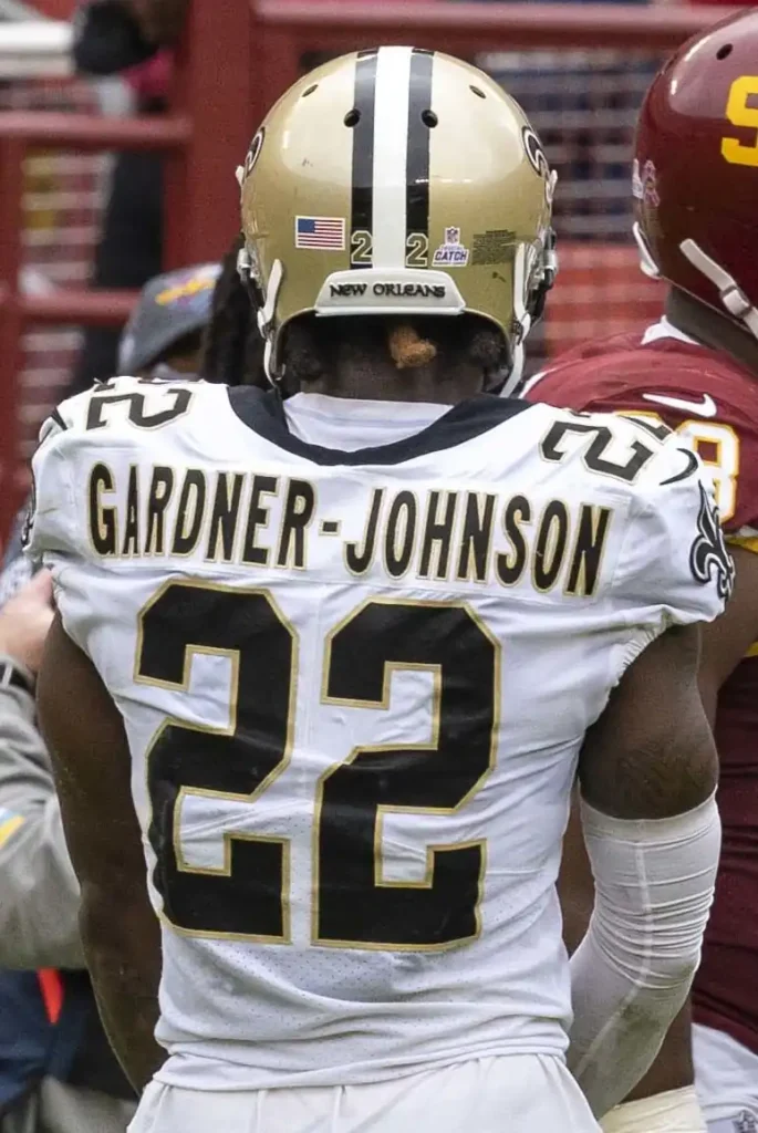 C. J. Gardner-Johnson in a New Orleans Saints uniform.