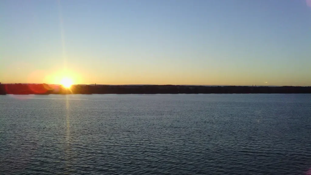 Sunrise over East Potomac Park, the Washington, D.C. municipal park and golf course under a closure plan