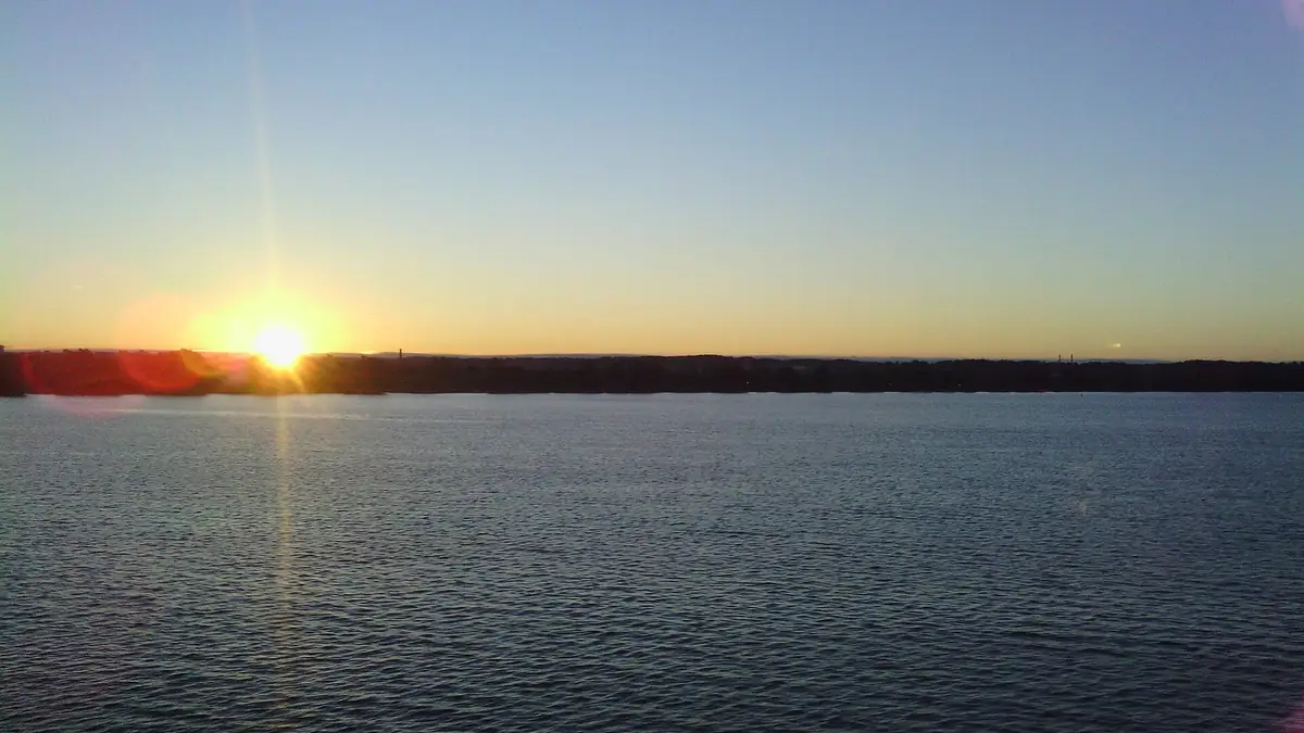 Sunrise over East Potomac Park, the Washington, D.C. municipal park and golf course under a closure plan